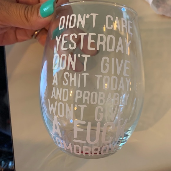 Other - Stemless wine glass
